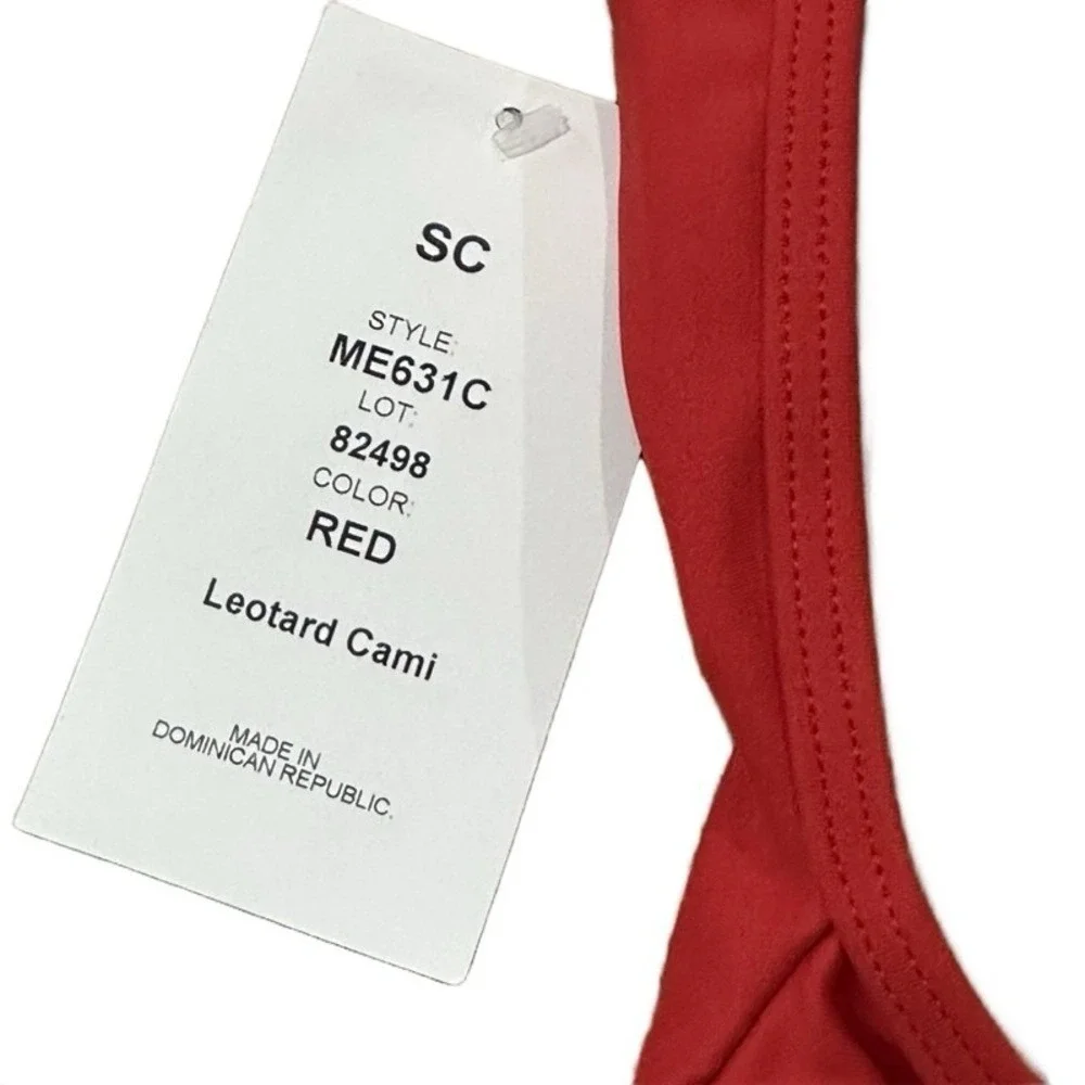 CS Mariia Crown Red Dance camisole‎ style dance ballet leotard Costume CS NWT